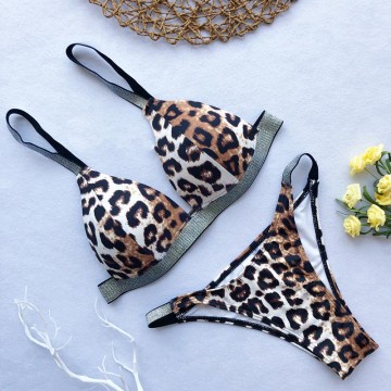 Sexy High cut Micro Bikini Leopard - Two-pieces 