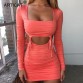 Hollow Out Lace Up Sexy Summer Dress