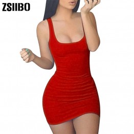 ZSIIBO Women's Casual Sleeveless Mini Sexy Dress 