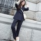 BGTEEVER Women Suits Double -  Jacket Blazer & Sashes Pant 