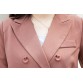 BGTEEVER Women Suits - Double Breasted Notched Collar Jacket Blazer & Sashes Pant 