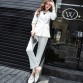 Classic Women Suits - Notched Collar Blazer Jacket & Straight Pants 