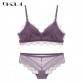  [NEW]  DKGEA Lace Lingerie Set - purple  Bra & Panties 