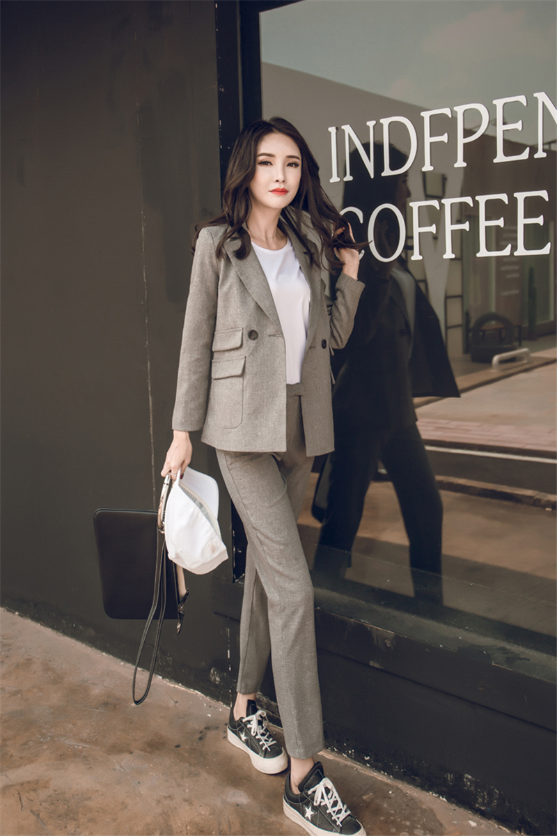 Women-Suit-Gray-Casual-Blazer--High-Waist-Pant-Office-Lady-Notched-Jacket-Pant-Suits-Korean-Femme-2--32828004807